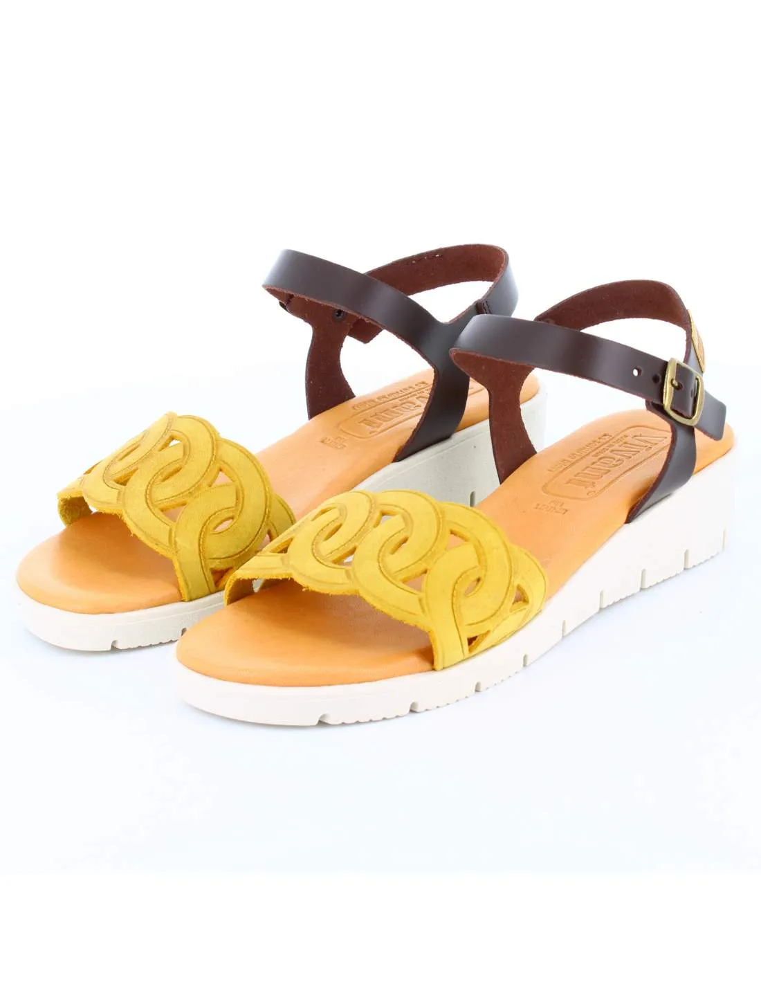 Sandalias Mujer Mostaza 100