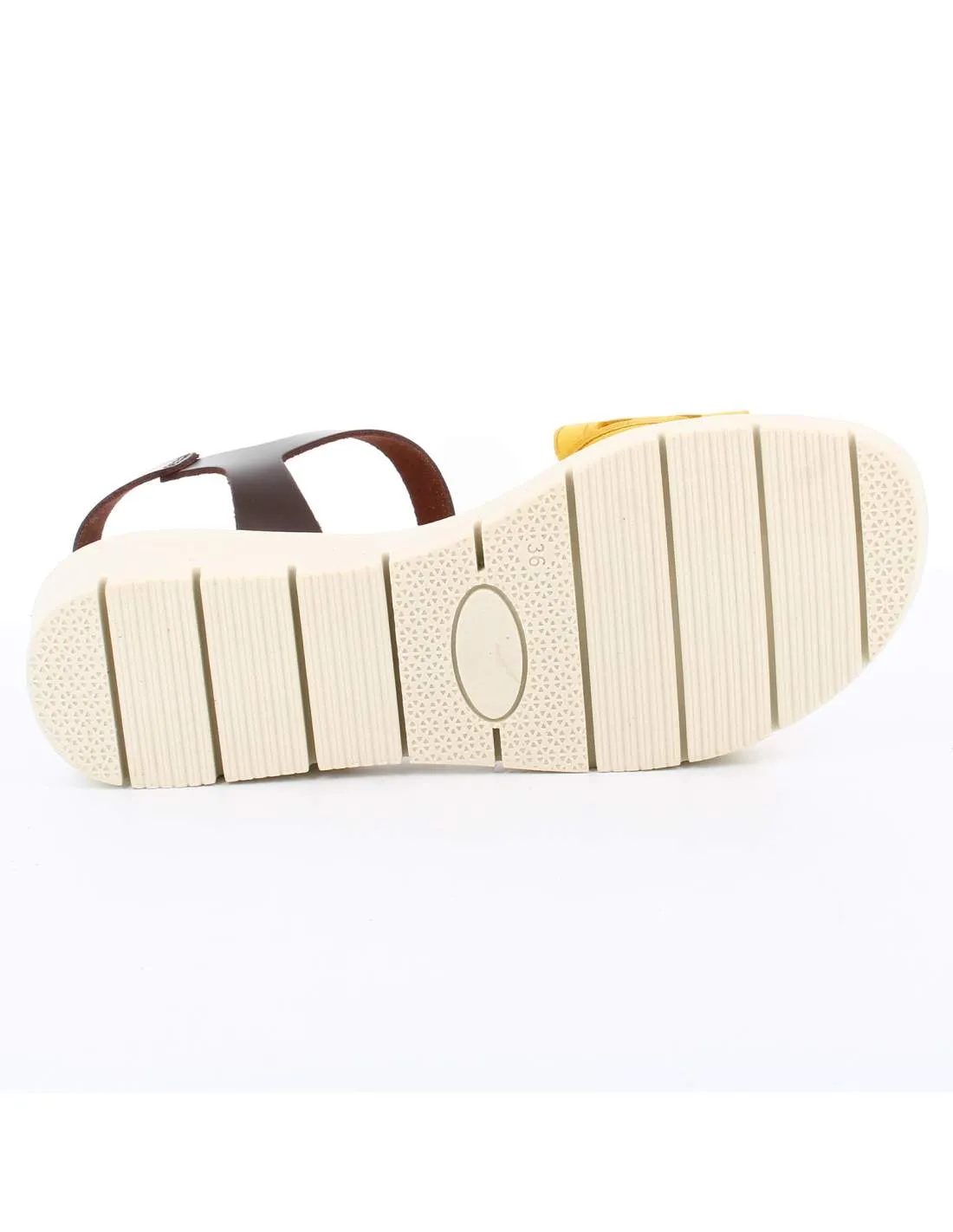 Sandalias Mujer Mostaza 100