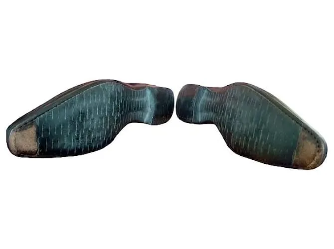 Santoni Mocasín Penny en piel color negro para hombre 
