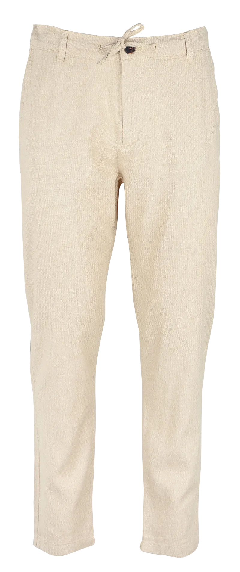SELECTED Pantalón recto de mezcla de algodón orgánico en beige