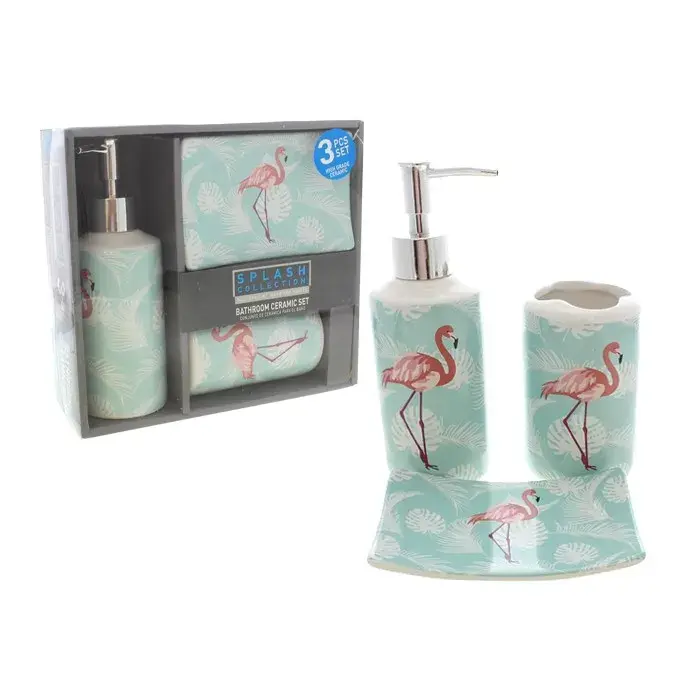 Set de 3 accesorios para baño
