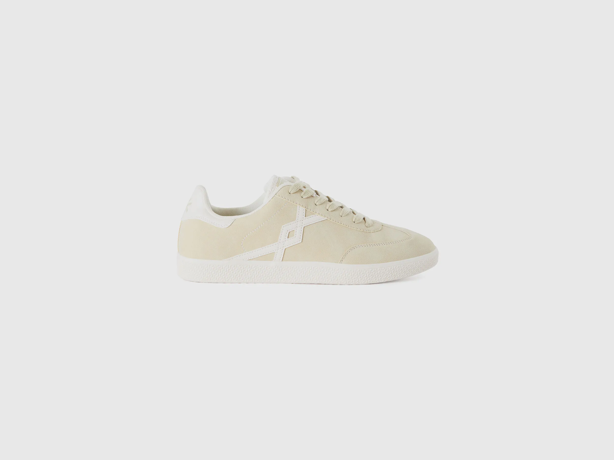 Sneakers bajas con efecto ante