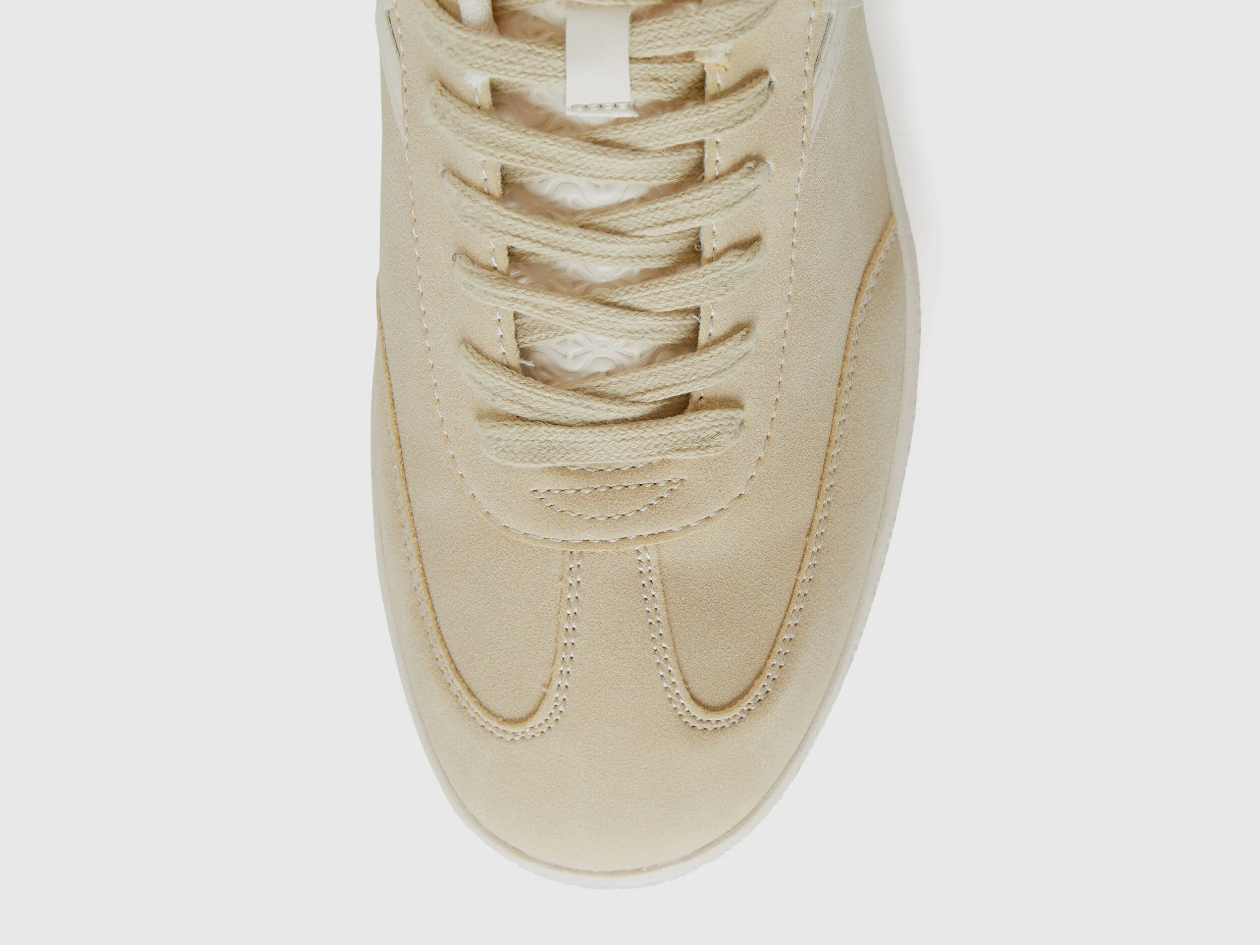 Sneakers bajas con efecto ante