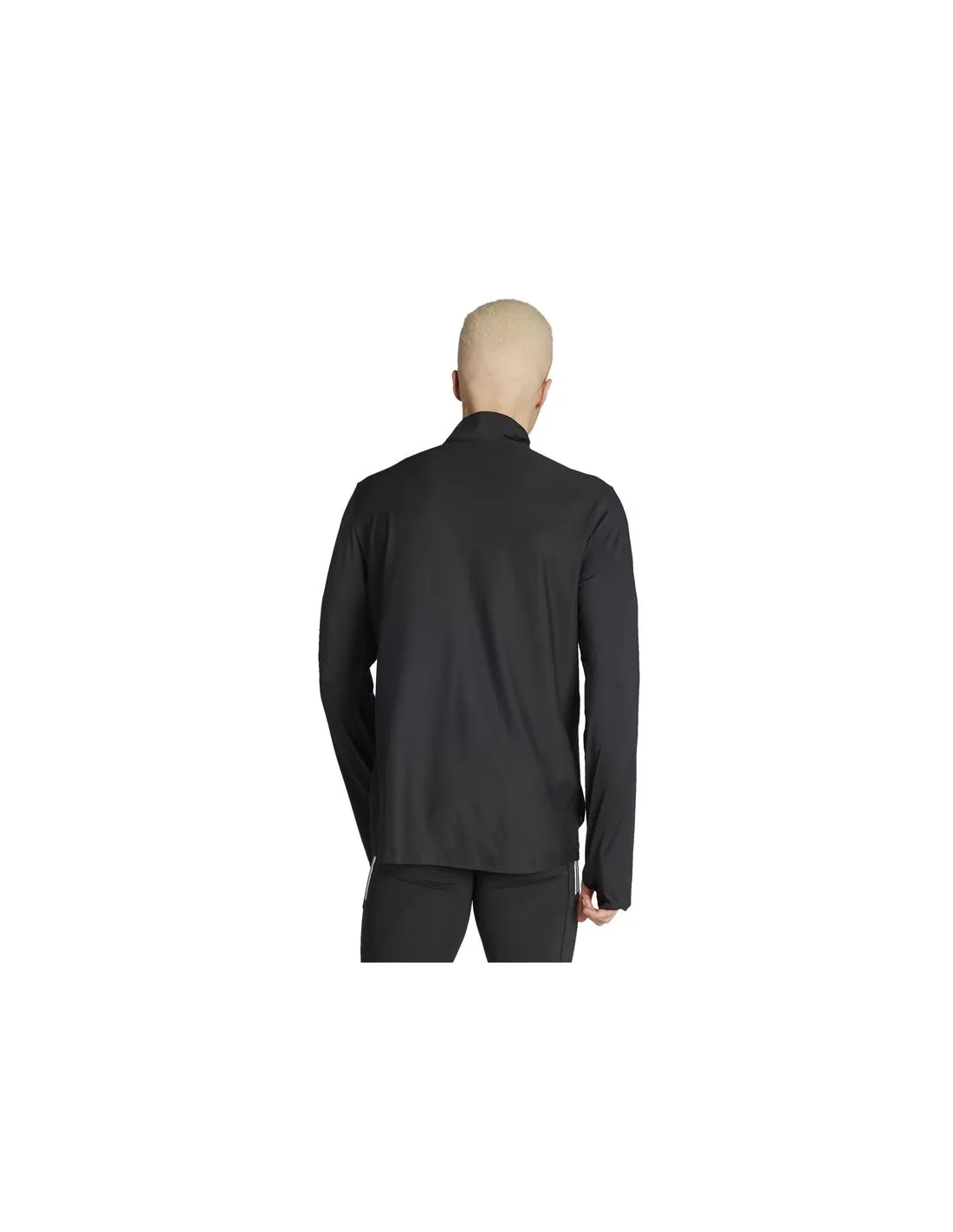 Sudadera de Running adidas Own the run Half Zip Hombre Negro