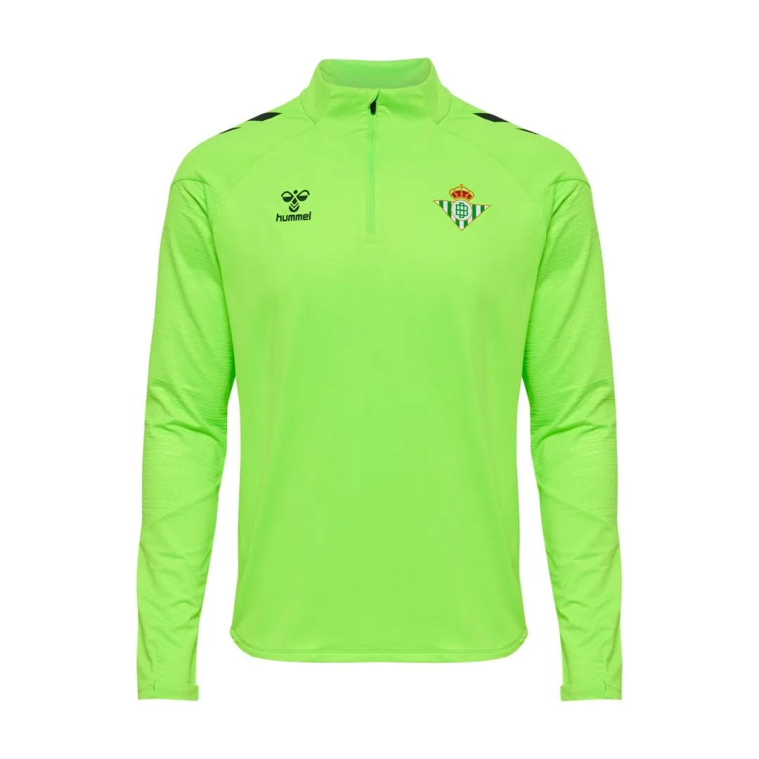 Sudadera Entrenamiento Media Cremallera Hombre Verde Lima 24/25