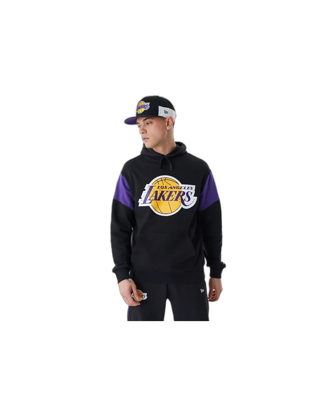 Sudadera New Era NBA Colour Insert LA Lakers Black Hombre