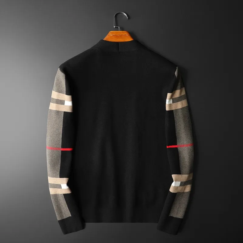 Sudaderas con capucha para hombre, suéteres, ropa, suéter de lana para hombre, jersey negro suelto, chaquetas de punto con cuell