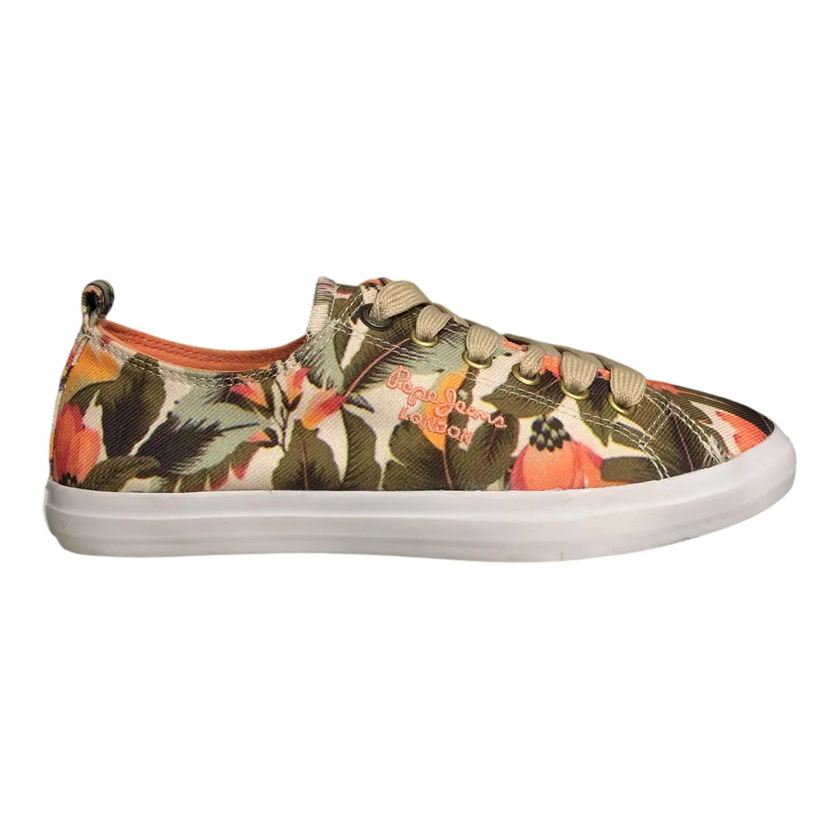 Tenis Barry Coral/Menta Para Dama Pepe Jeans London