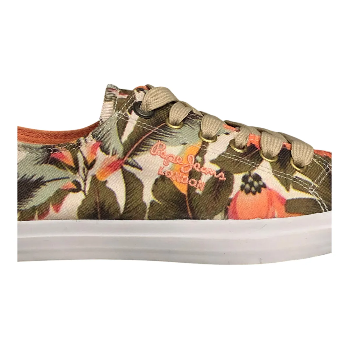 Tenis Barry Coral/Menta Para Dama Pepe Jeans London