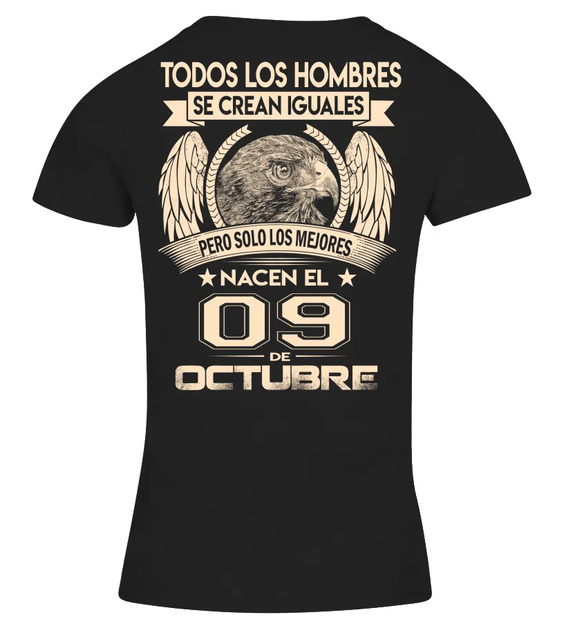 Todos los hombres se crean iguales pero solo los mejores nacen el 17 de octubre Camiseta cuello pico Mujer