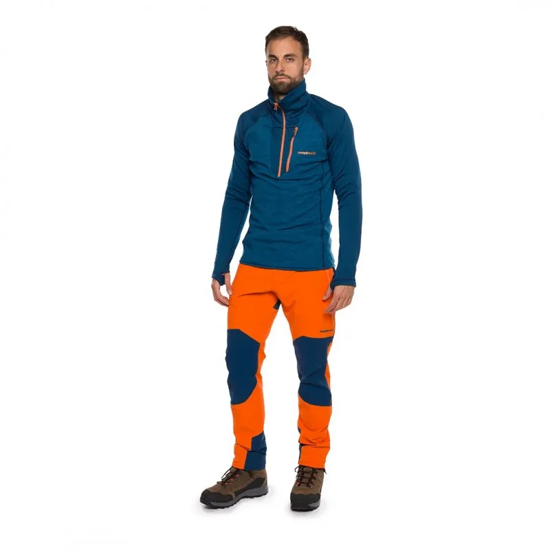 Trangoworld PANTALÓN LARGO MOURELLE DR NARANJA/AZUL OSCURO