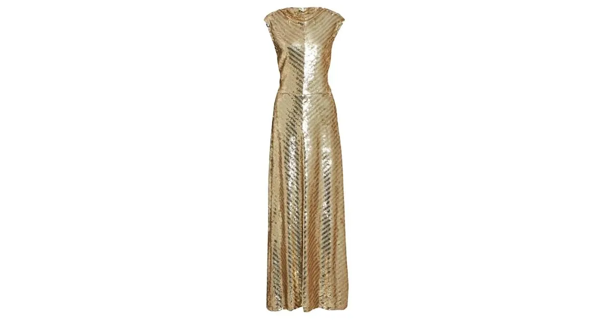 Valentino Garavani Vestido / Túnica de Noche Valentino Dorado 