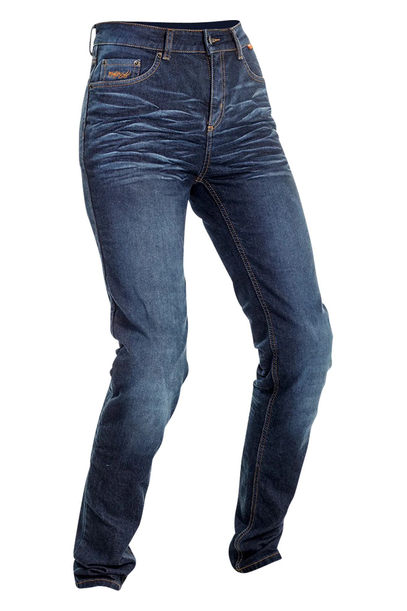 Vaqueros de Moto Richa Trojan Mujer Azules