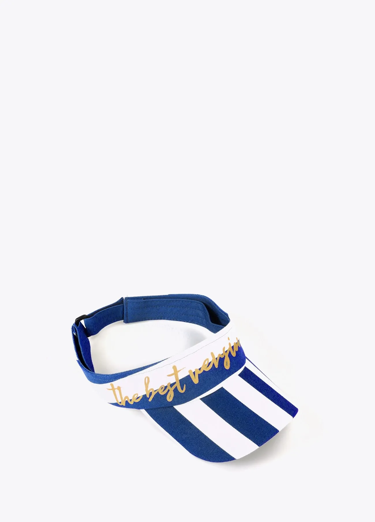 Visera con rayas bicolor Lola Casademunt Azul