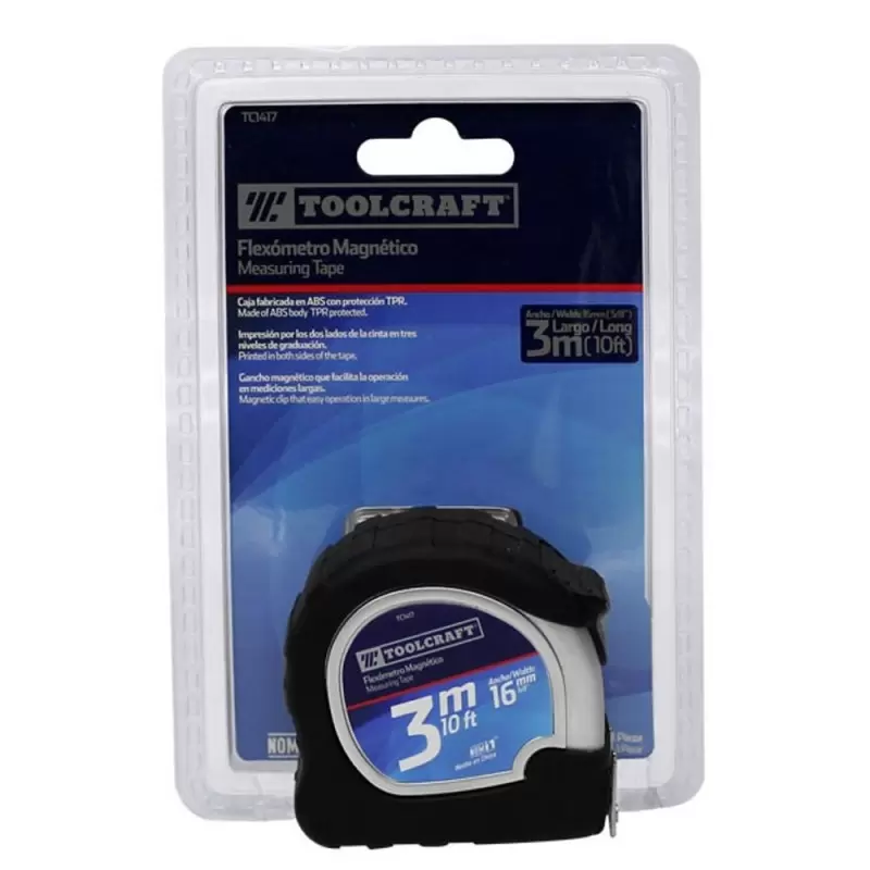 Wincha magnético 3mx16mm (5/8") TC1417 Toolcraft
