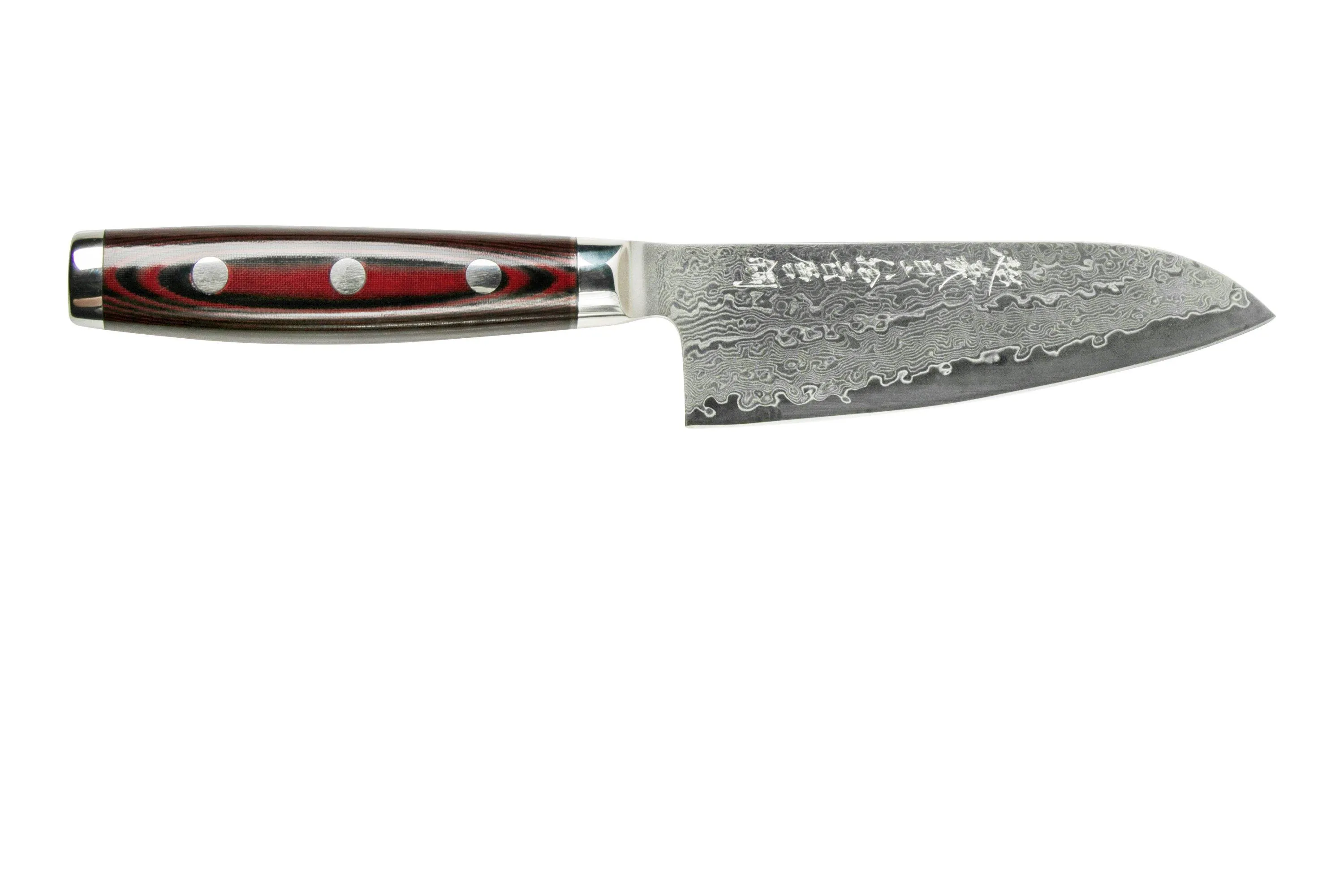 Yaxell Super Gou 37112 santoku Acero de damasco de 161 capas, 12,5 cm