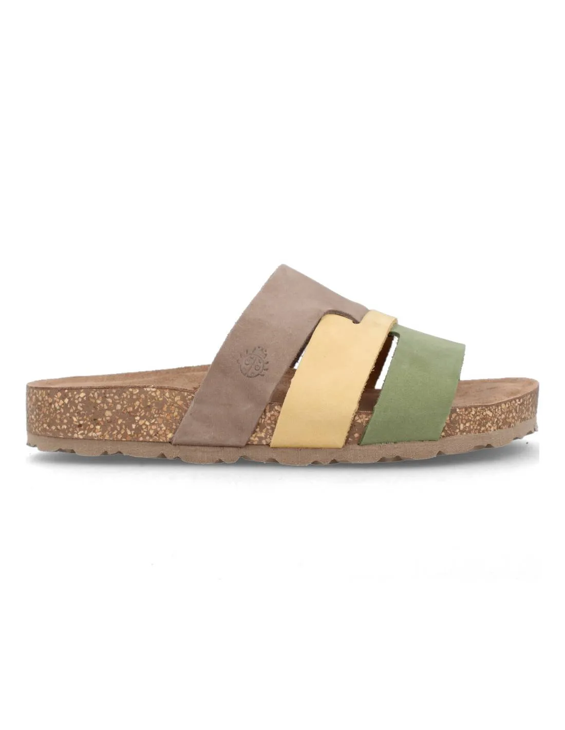 YOKONO  SANDALIA PLANA NOBUCK JERBA 116 MULTI OLIVE