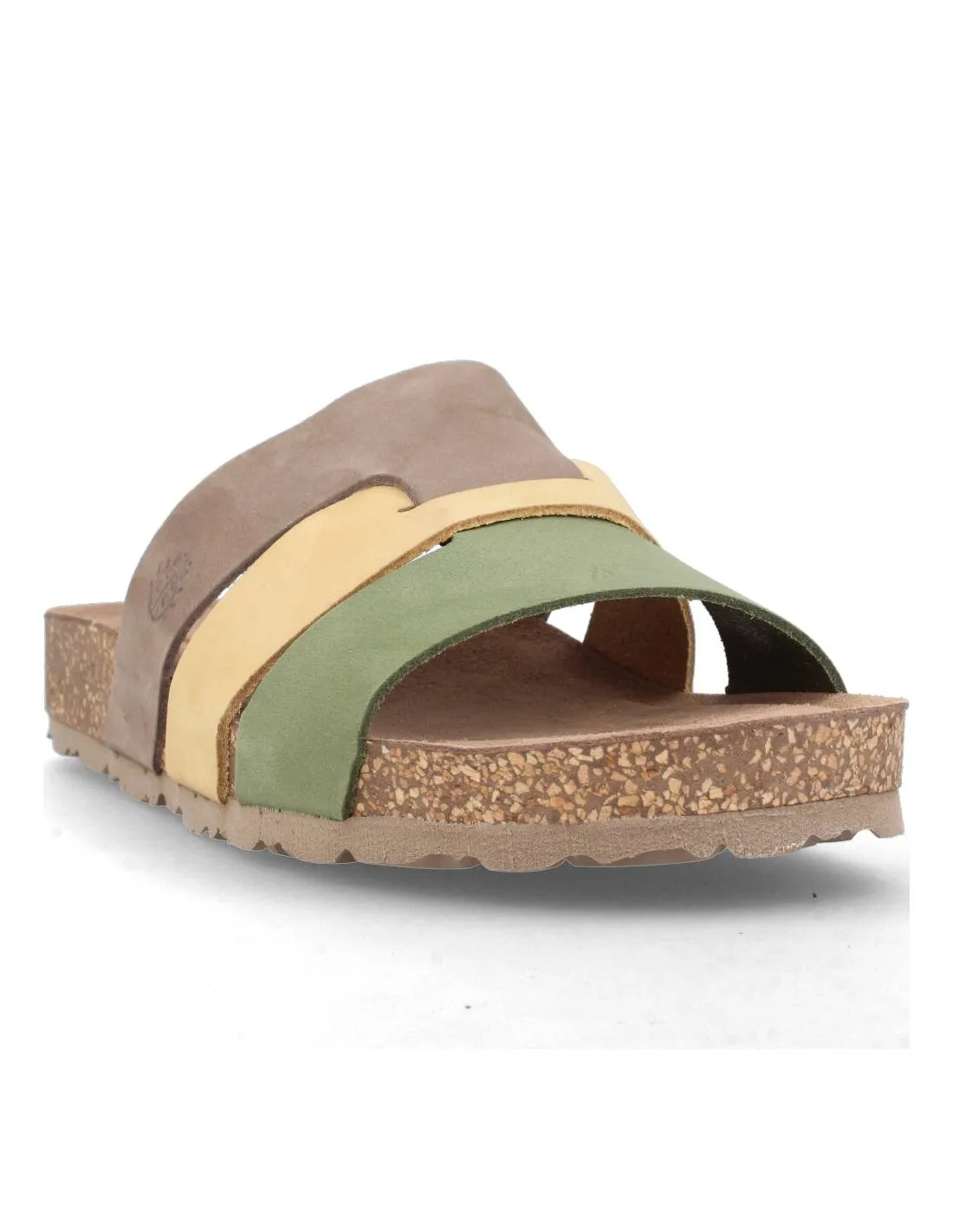 YOKONO  SANDALIA PLANA NOBUCK JERBA 116 MULTI OLIVE