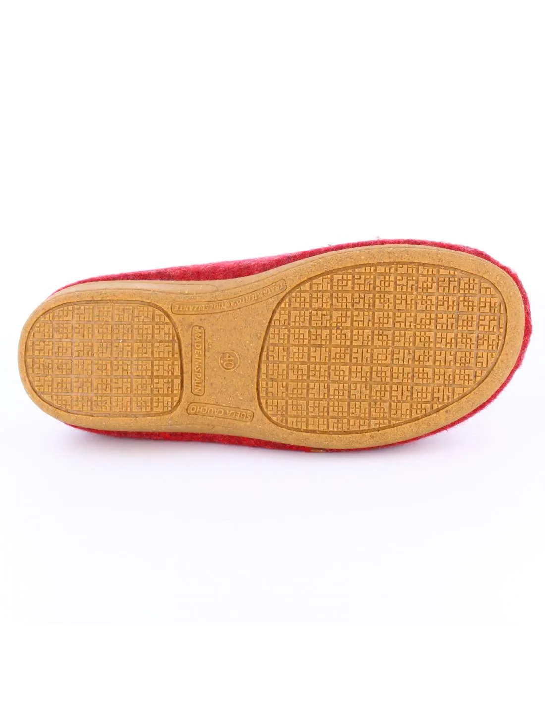 Zapatilla de Casa Fieltro Burdeos CS222005
