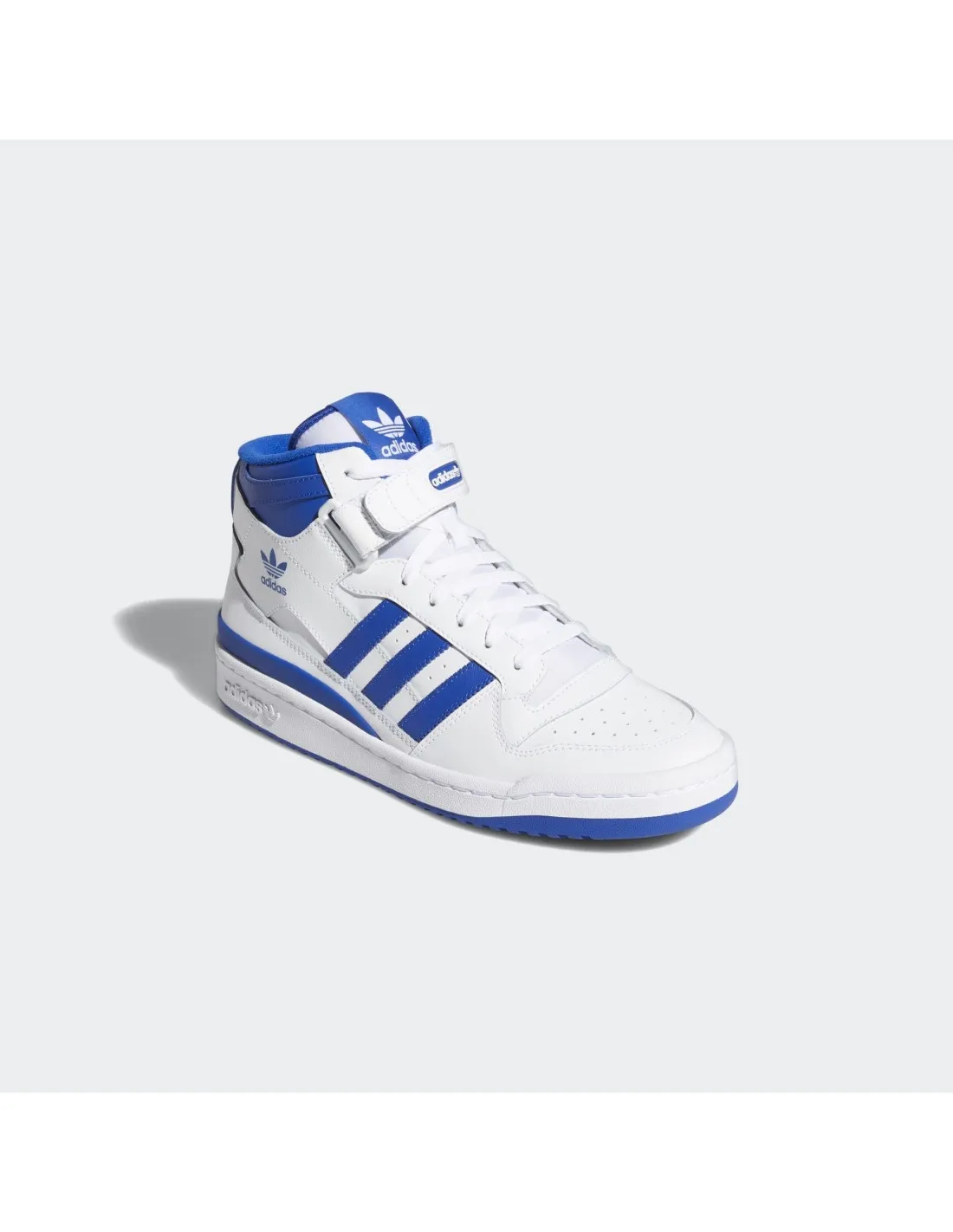 ZAPATILLAS ADIDAS FORUM MID J AZUL Y BLANCO
