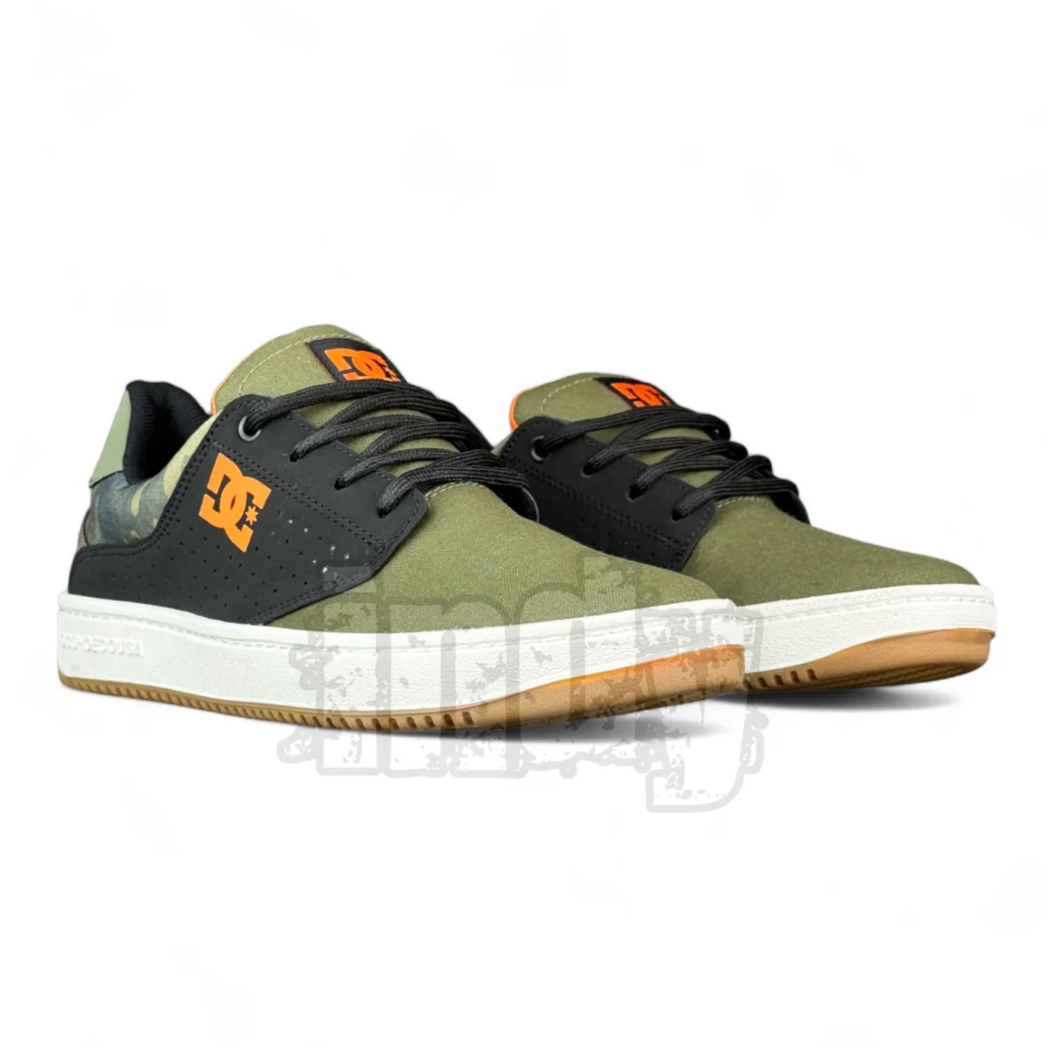 Zapatillas Dc Plaza Tc Tx Ss Negro Verde Camuflado