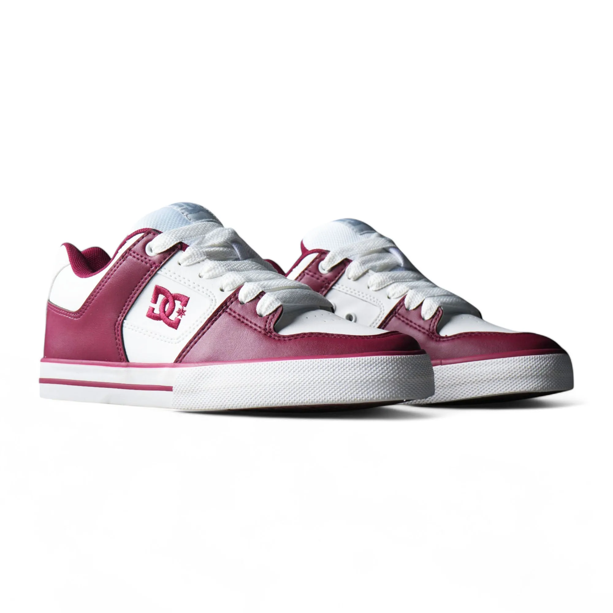 Zapatillas Dc Pure 3 SE Bordo Blanco