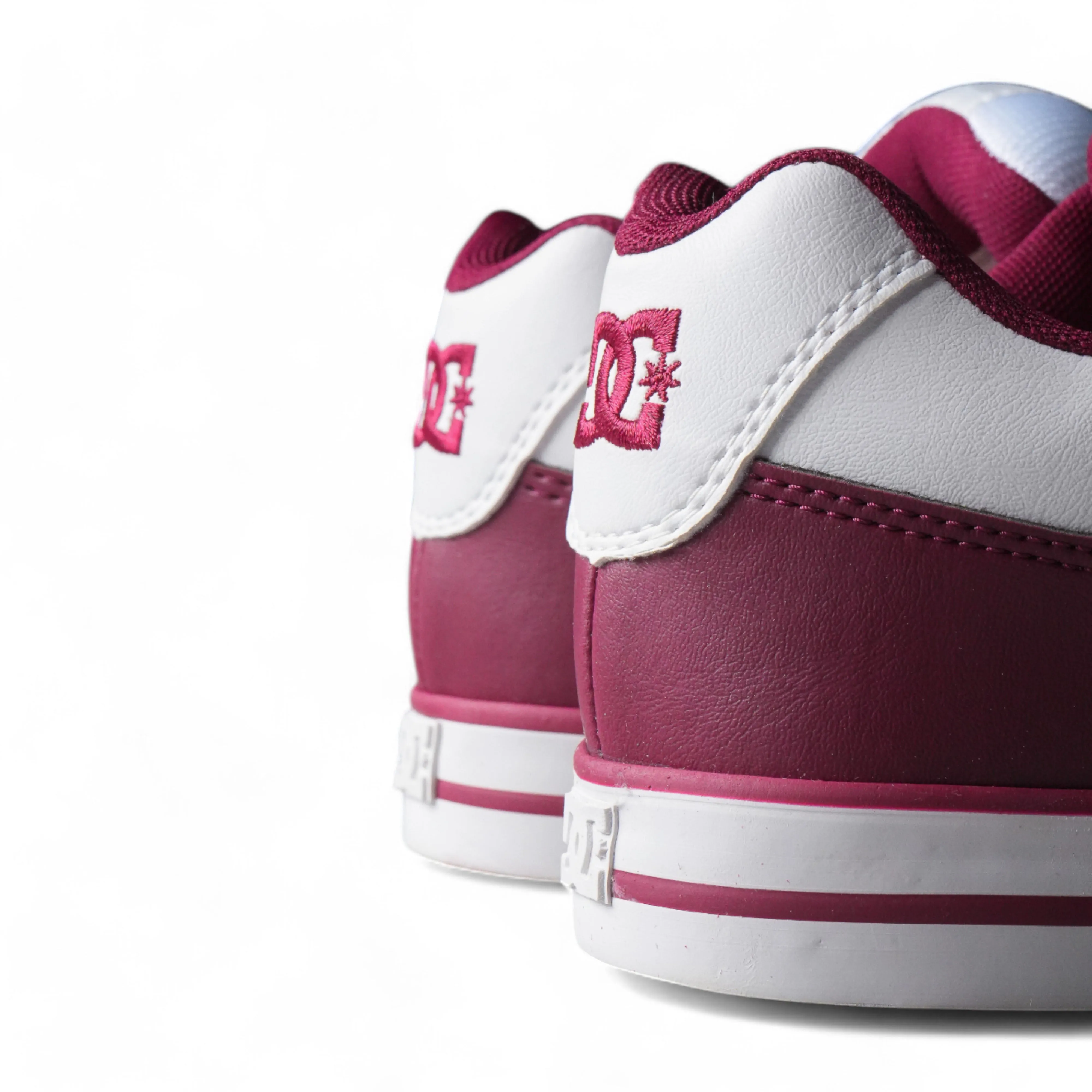 Zapatillas Dc Pure 3 SE Bordo Blanco