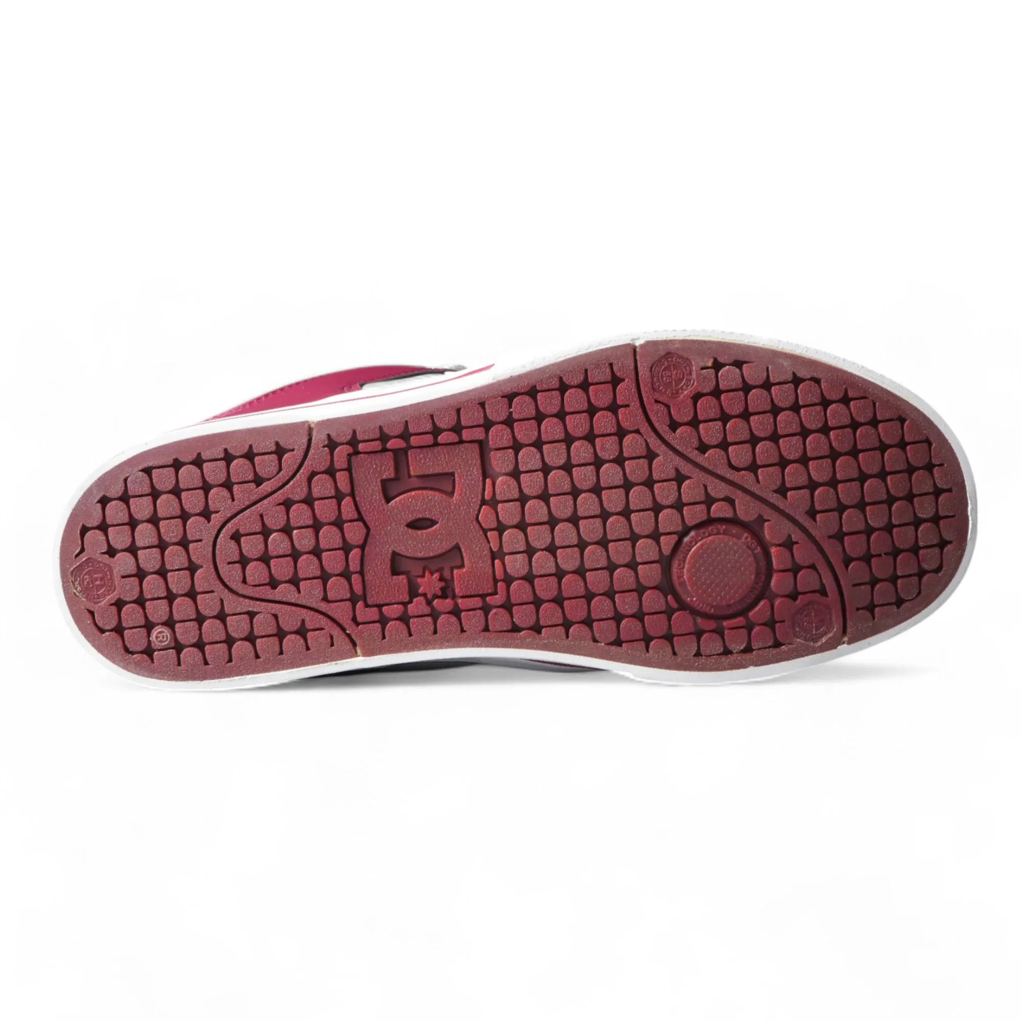 Zapatillas Dc Pure 3 SE Bordo Blanco