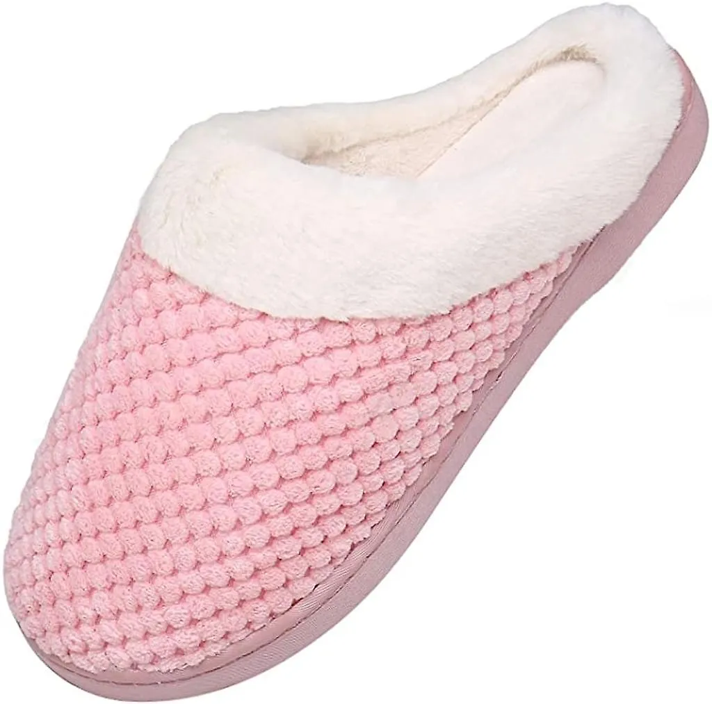 Zapatillas de calor de invierno para hombres Zapatillas de espuma viscoelástica Zapatillas de felpa Zapatillas antideslizantes, 
