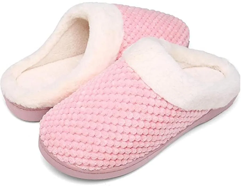 Zapatillas de calor de invierno para hombres Zapatillas de espuma viscoelástica Zapatillas de felpa Zapatillas antideslizantes, 