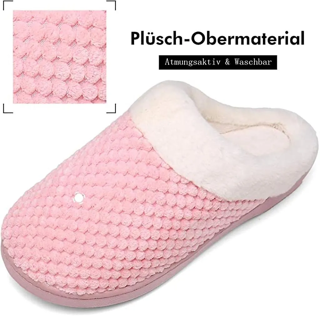 Zapatillas de calor de invierno para hombres Zapatillas de espuma viscoelástica Zapatillas de felpa Zapatillas antideslizantes, 