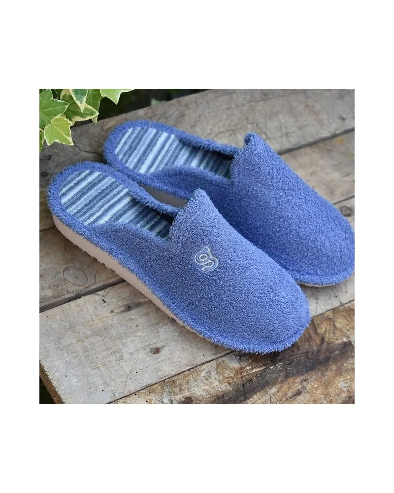 Zapatillas de casa algodón 100% con cuña GOMUS