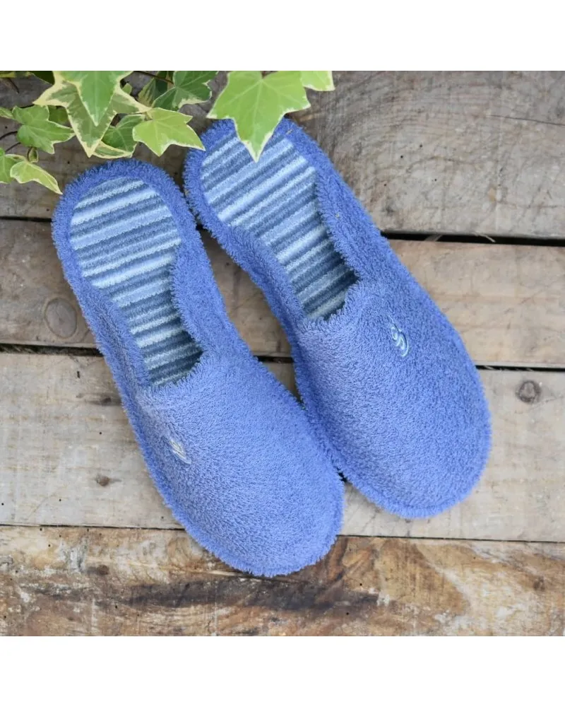 Zapatillas de casa algodón 100% con cuña GOMUS