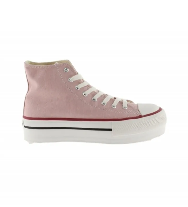 Zapatillas de piel Tribu rosa