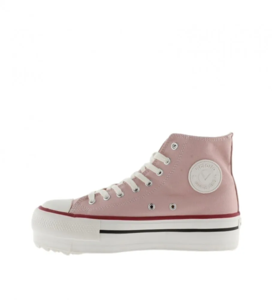 Zapatillas de piel Tribu rosa