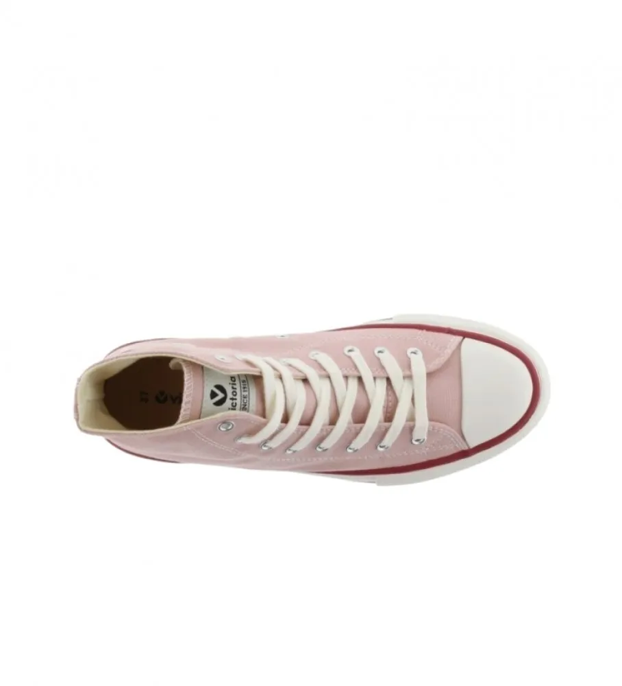 Zapatillas de piel Tribu rosa