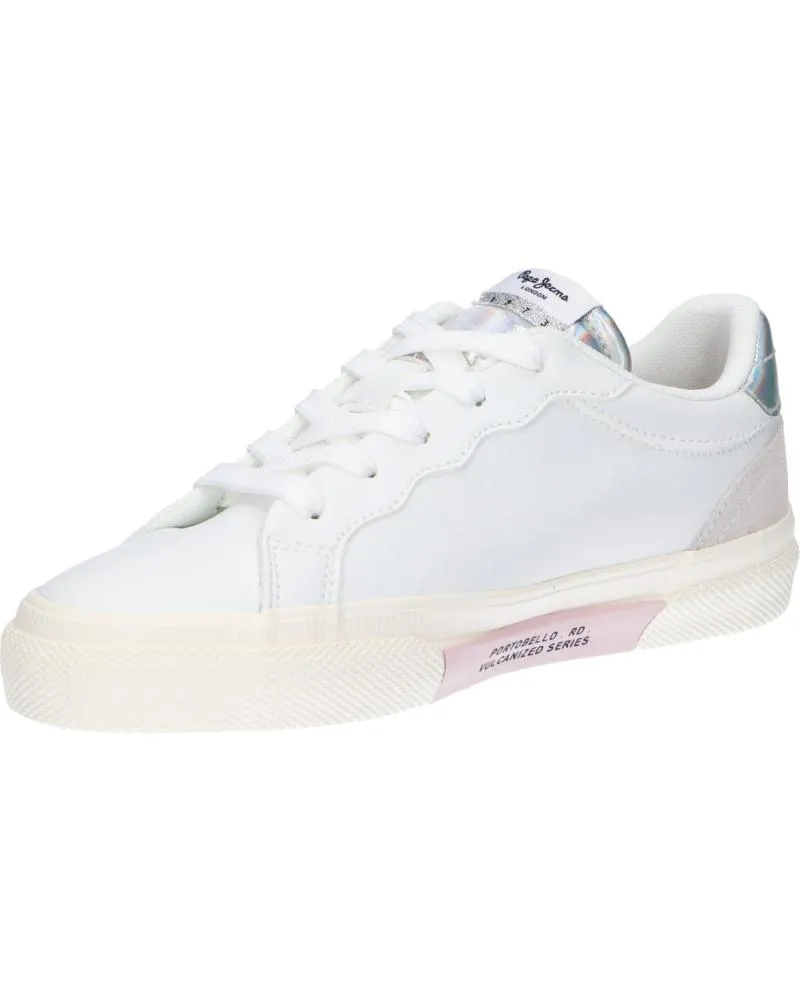 Zapatillas deporte de Mujer y Niña PEPE JEANS PGS30483 KENTON CLASSIC 800 WHITE