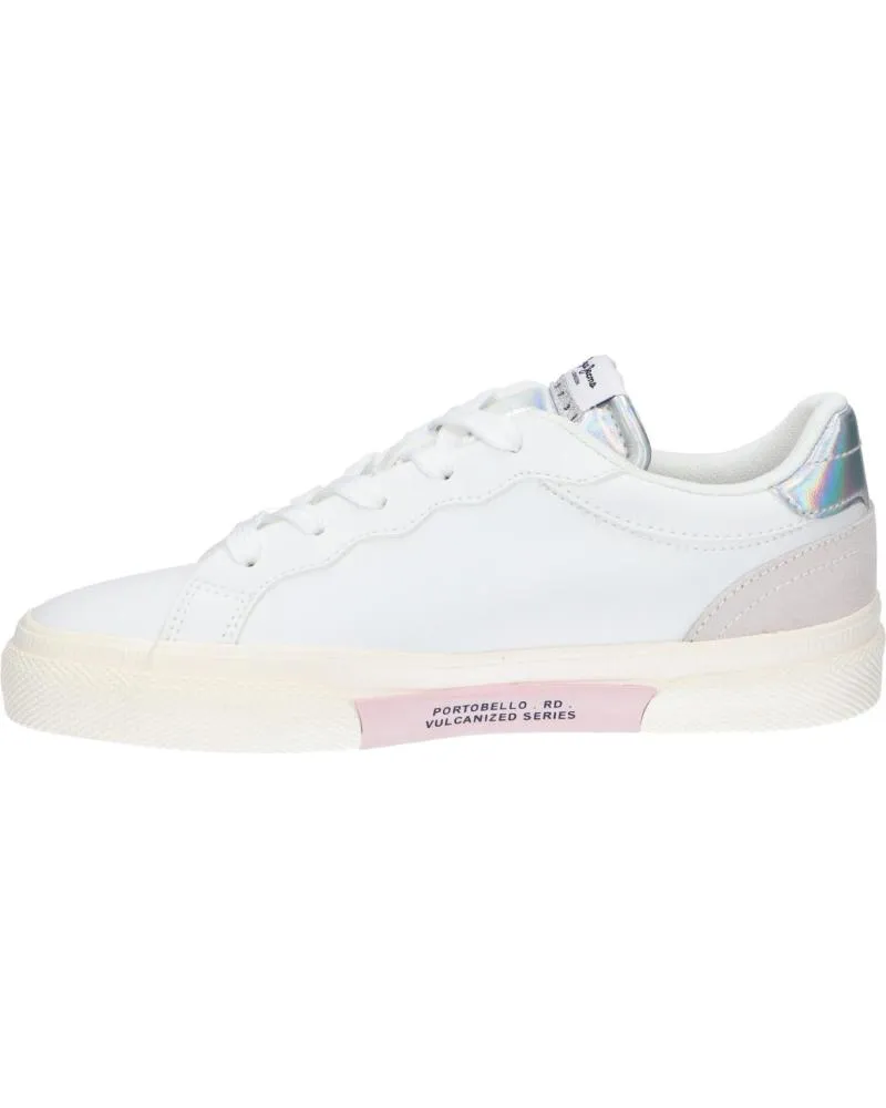 Zapatillas deporte de Mujer y Niña PEPE JEANS PGS30483 KENTON CLASSIC 800 WHITE