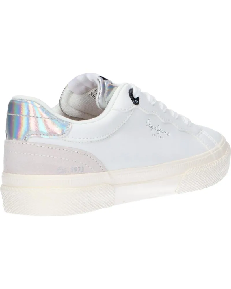 Zapatillas deporte de Mujer y Niña PEPE JEANS PGS30483 KENTON CLASSIC 800 WHITE