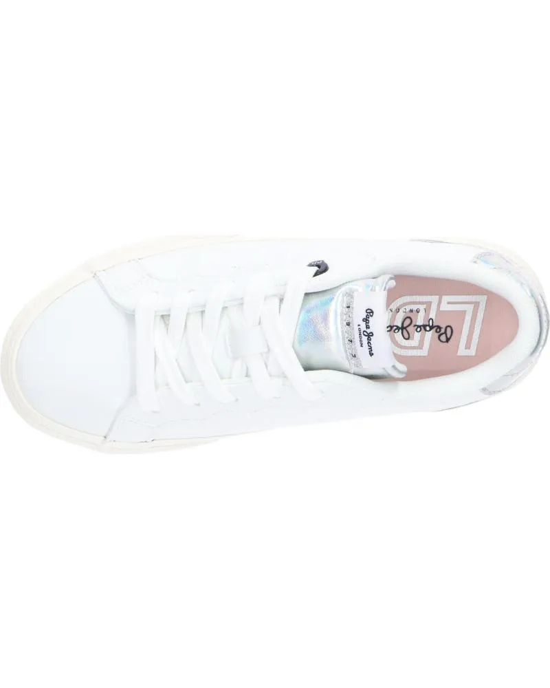 Zapatillas deporte de Mujer y Niña PEPE JEANS PGS30483 KENTON CLASSIC 800 WHITE