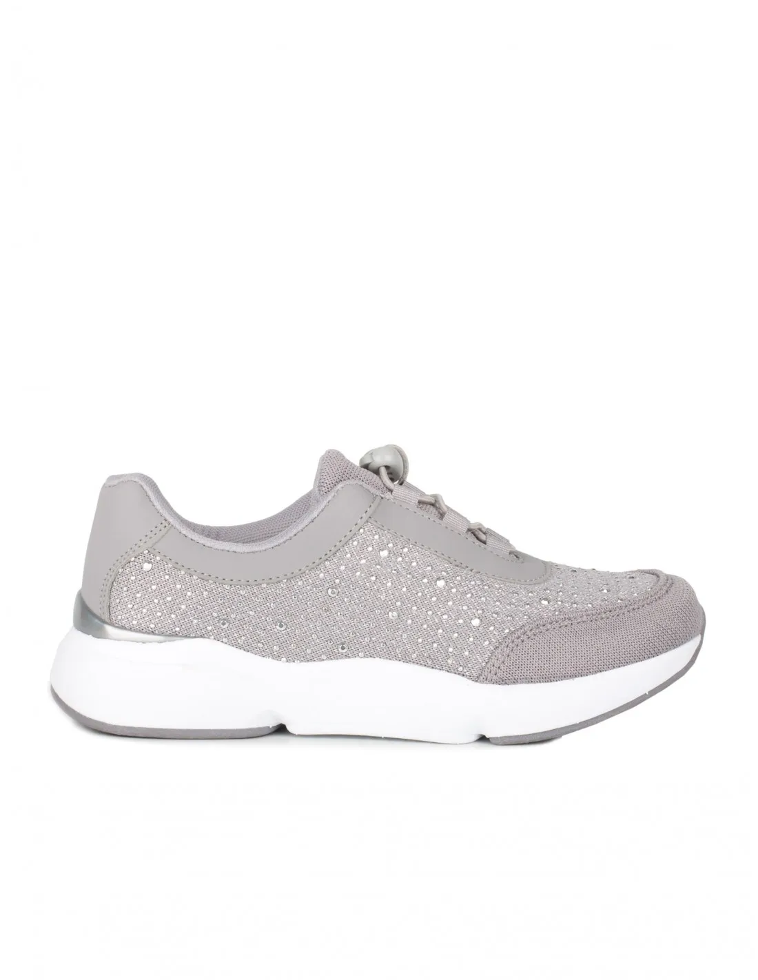 Zapatillas Deportivas Strass Grises