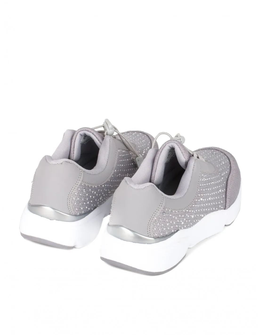 Zapatillas Deportivas Strass Grises