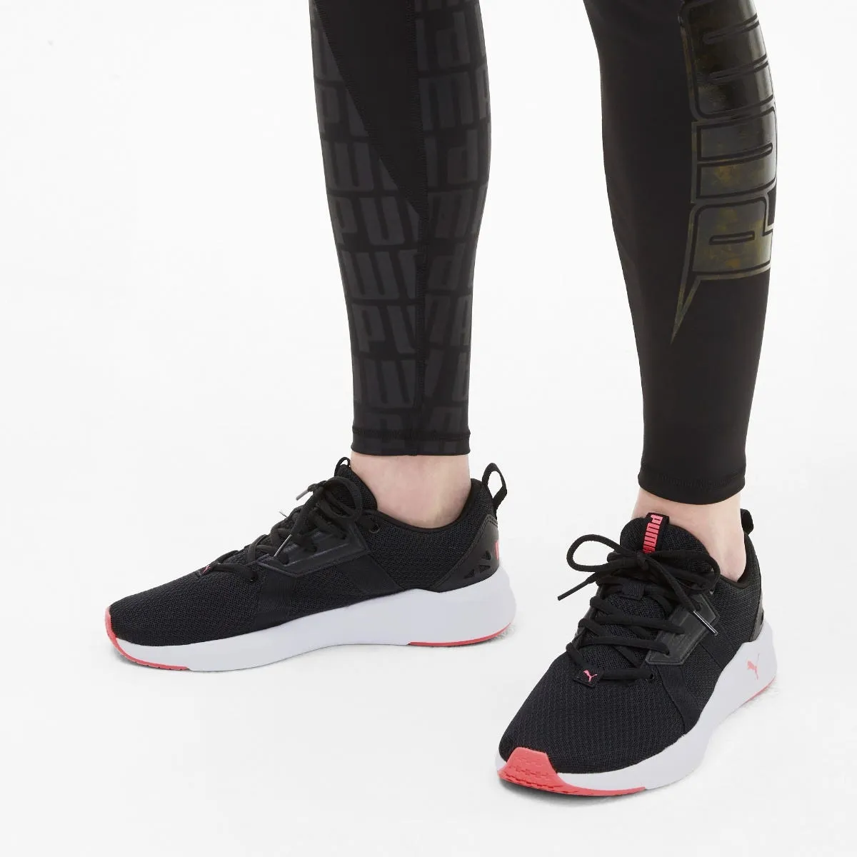 Zapatillas Running Mujer Puma Chroma Negro / Rosado