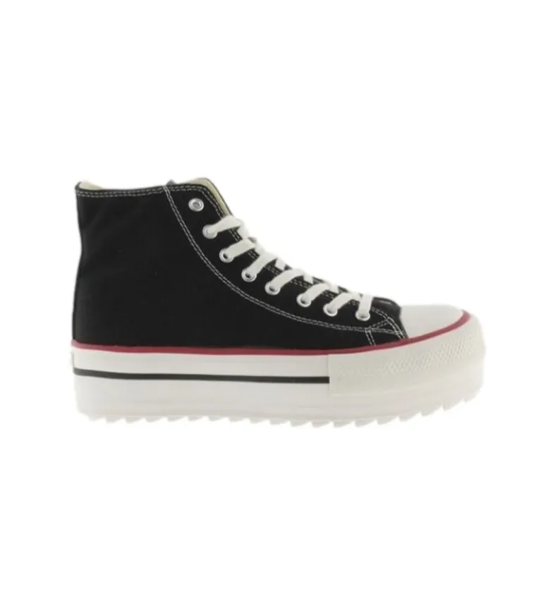 Zapatillas Tribu doble lona negro
