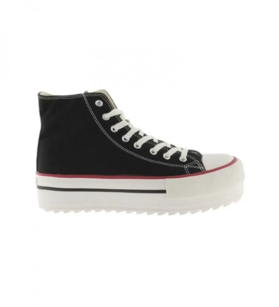 Zapatillas Tribu doble lona negro