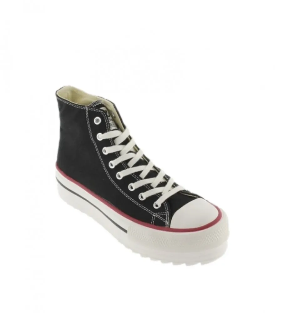 Zapatillas Tribu doble lona negro