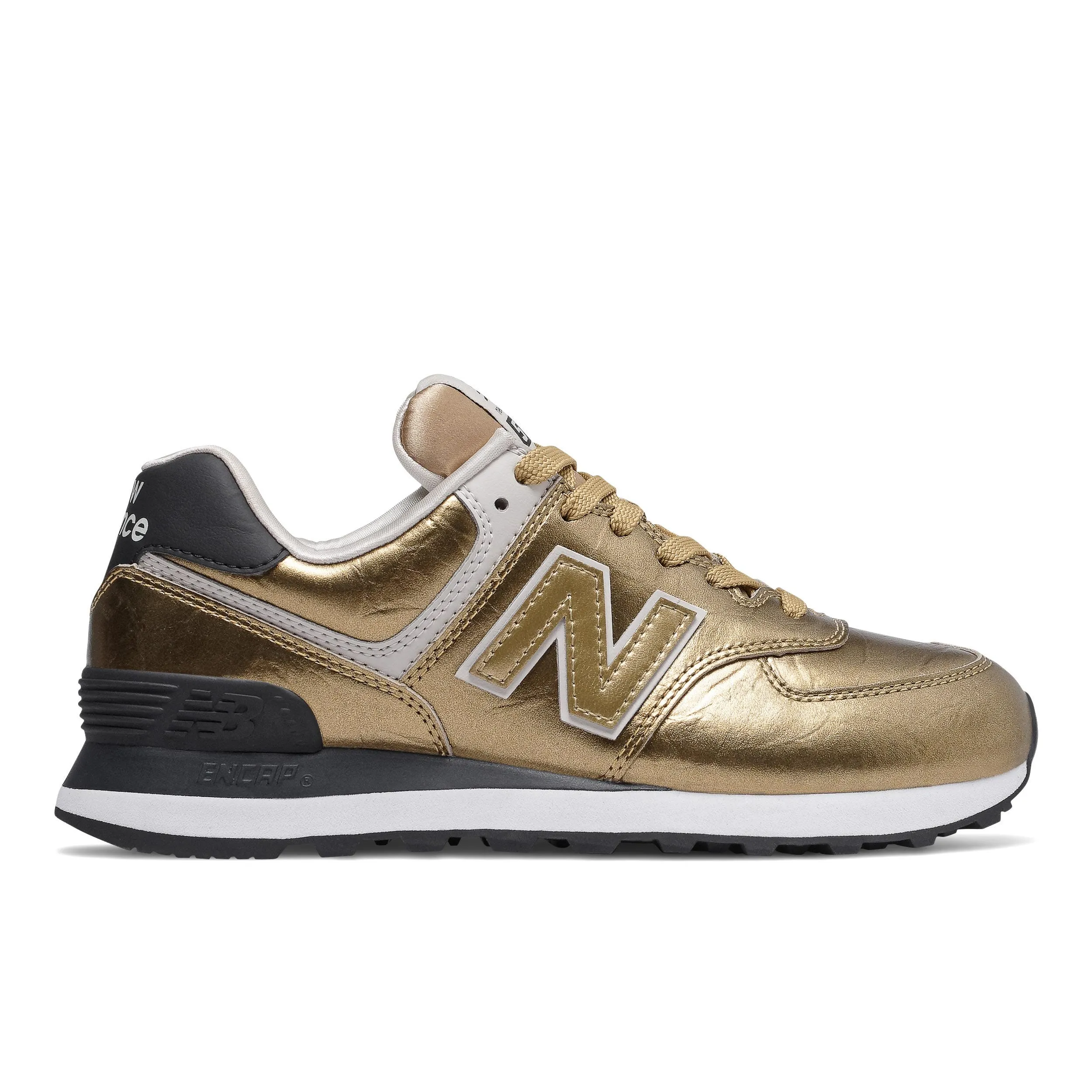 Zapatillas Urbanas Mujer New Balance 574 Dorada