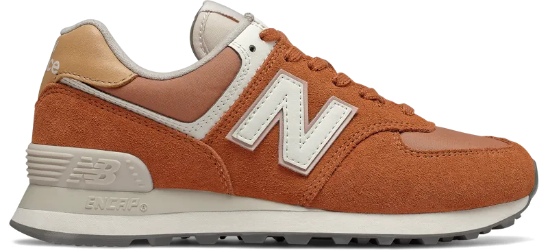 Zapatillas Urbanas Mujer New Balance 574 Naranjo