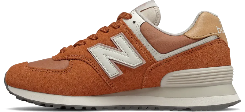 Zapatillas Urbanas Mujer New Balance 574 Naranjo