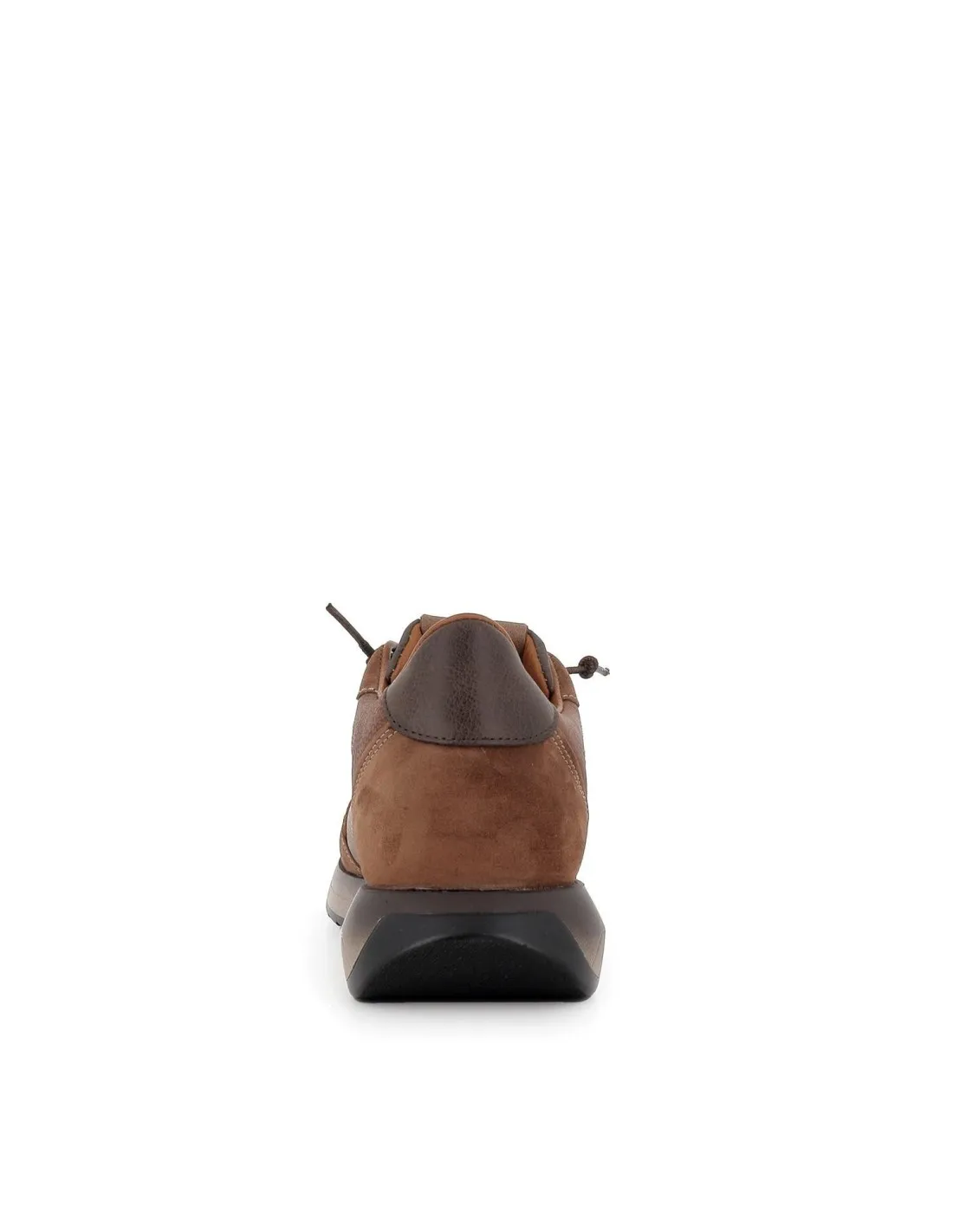Zapatillas urbanas  piel combinada marrón hombre CETTI